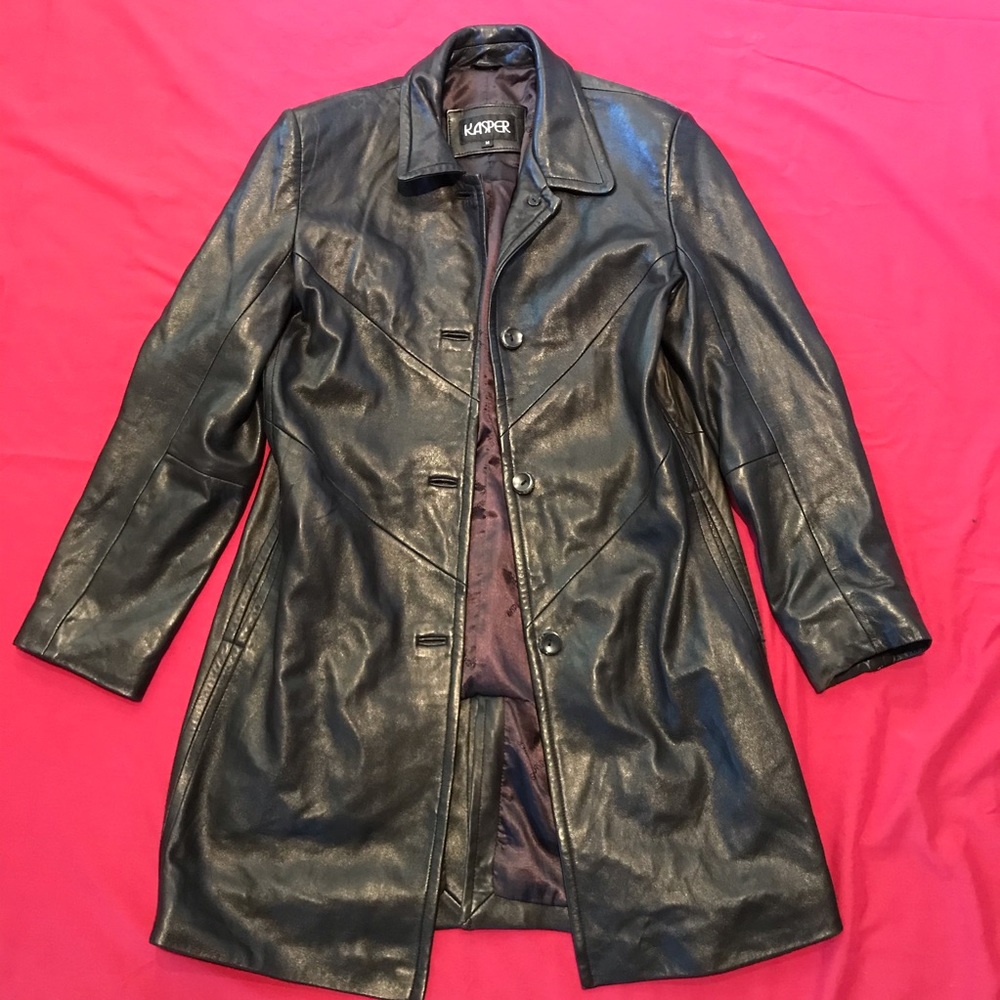 Kasper medium leather jacket